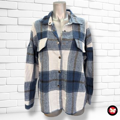 **HOY** Chaqueta sobre camisa oversized de paño SHEIN Talla S