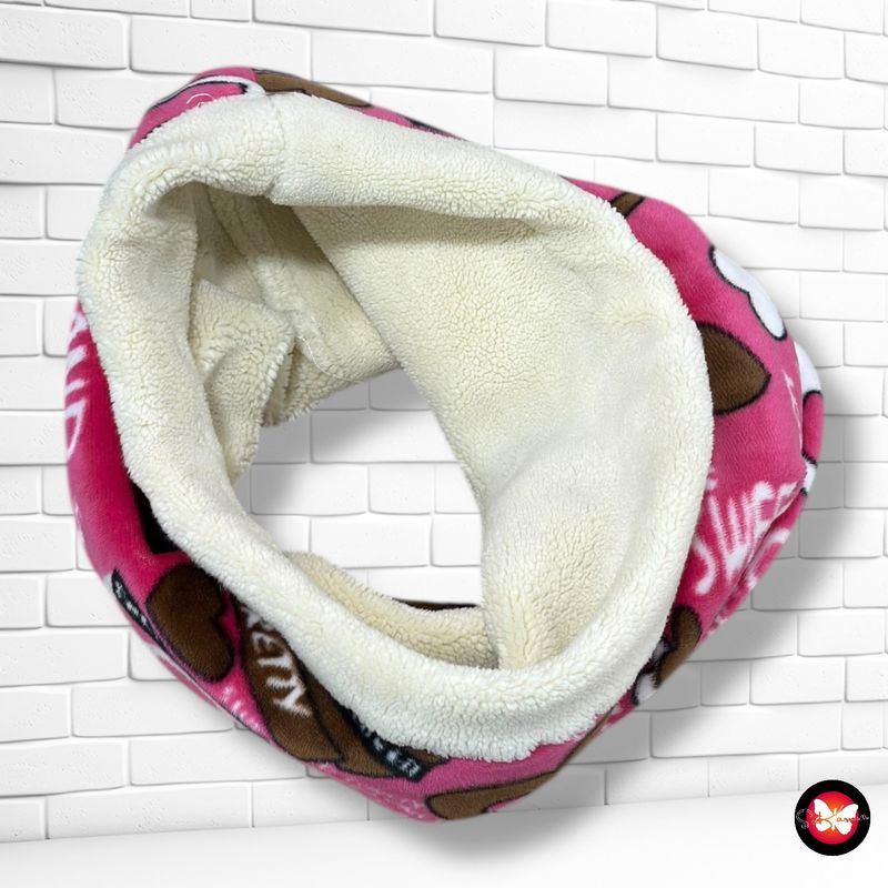 Cuello de terciopelo y peluche “lovely”