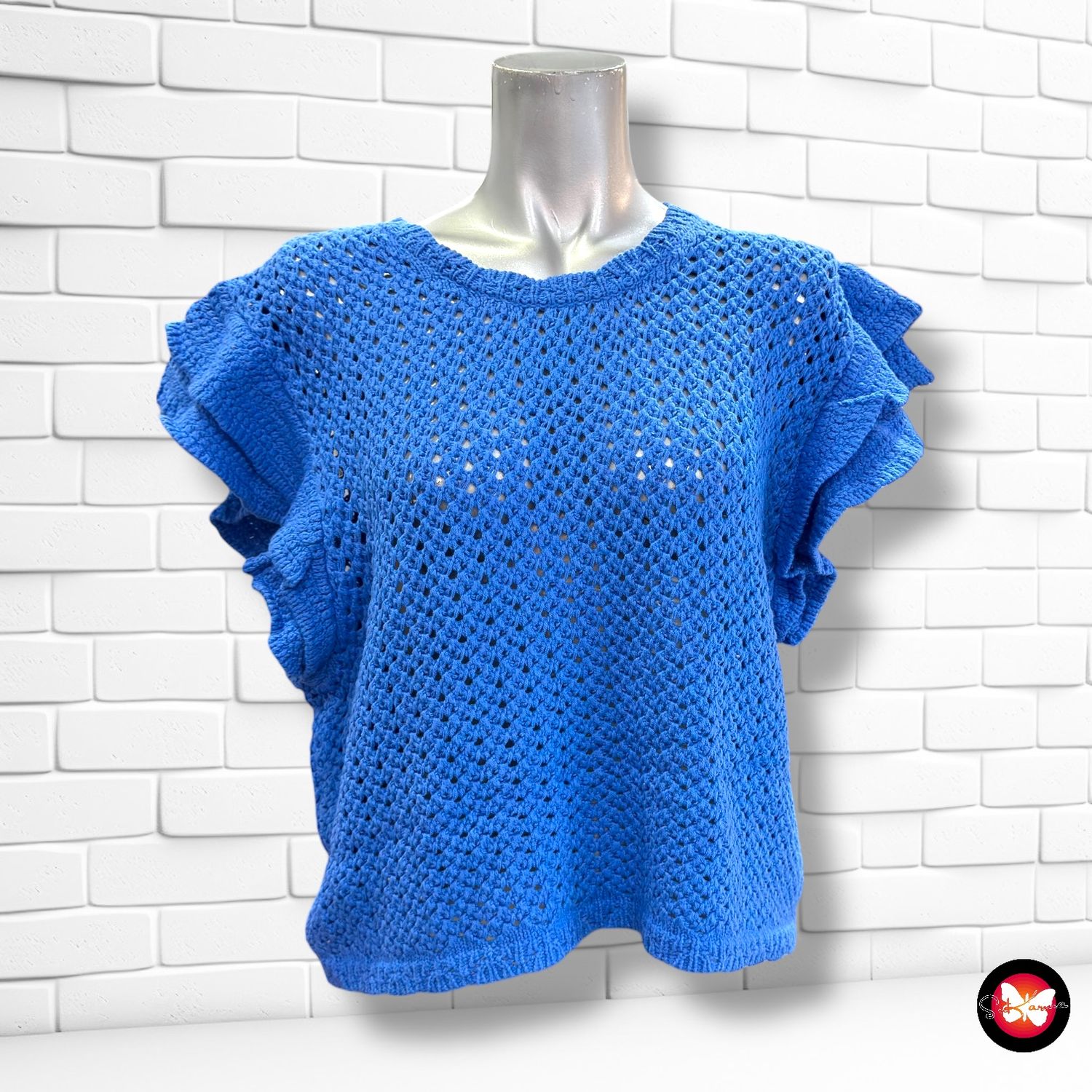 **HOY** Jersey de mangas de volantes H&amp;M Talla L