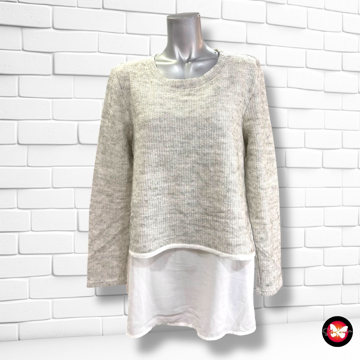 **HOY** Jersey de manga larga con bajo de blusa YESSICA Talla M