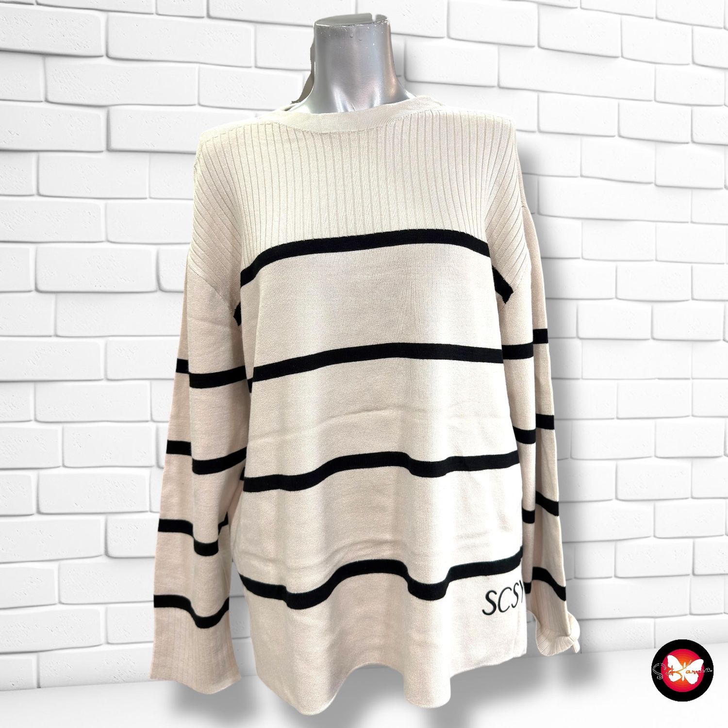 **HOY** Jersey de manga larga con rayas BETTY BARCLAY Talla XL