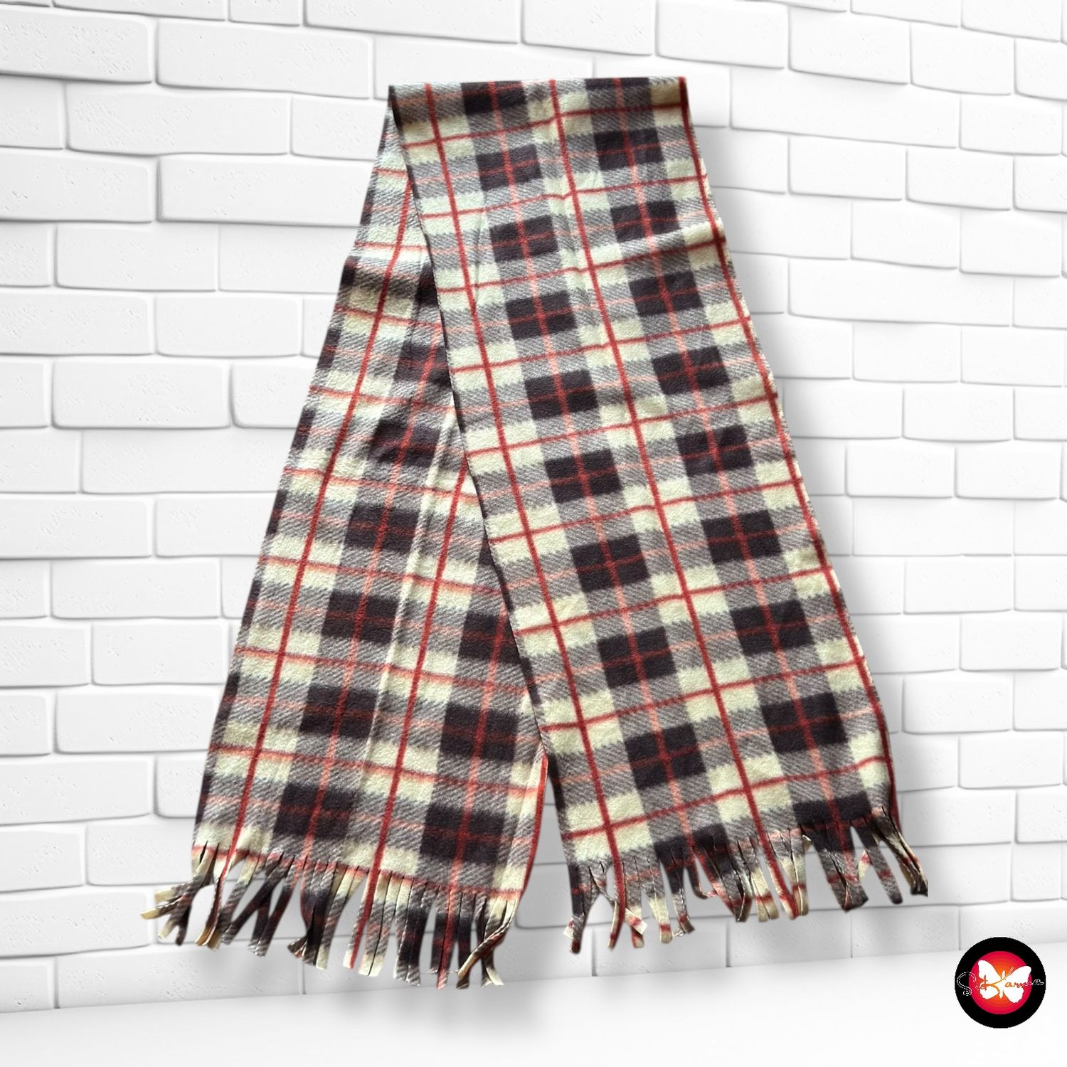 **HOY** Bufanda de polar de cuadros