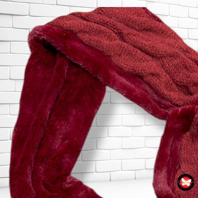 **HOY** Bufanda sinfín de punto y pelito