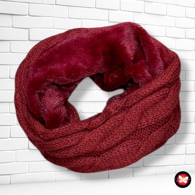 **HOY** Bufanda sinfín de punto y pelito