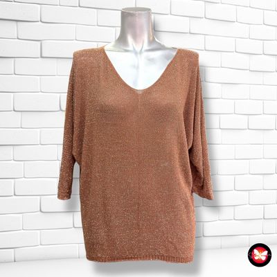 **HOY** Jersey de media manga con lurex Talla Única