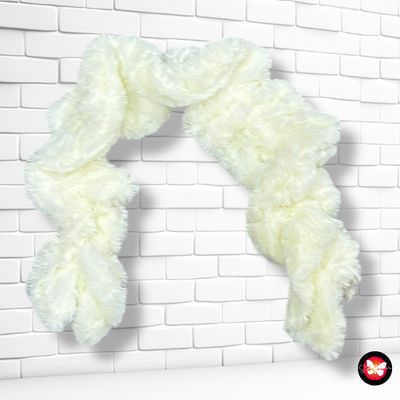 **HOY** Bufanda de pelito fruncida