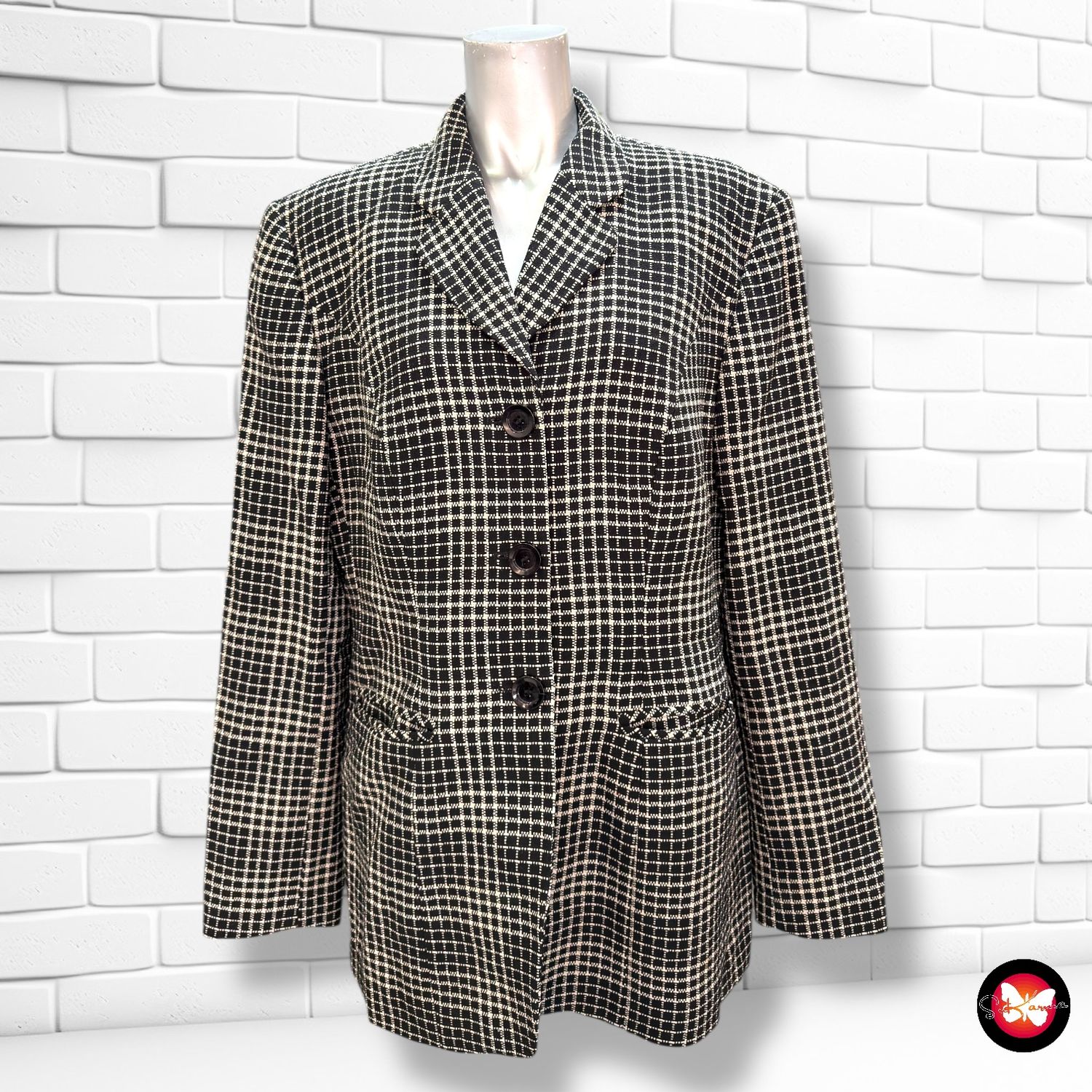**HOY** Blazer de cuadritos KS SELECTION Talla 44/46