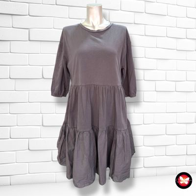 Vestido básico con volantes ZARA Talla S