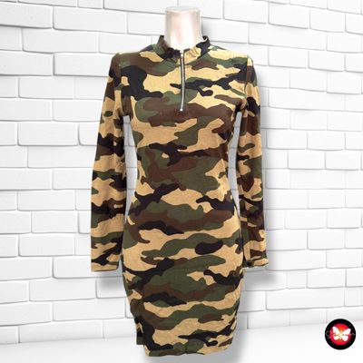 Vestido estampado militar DIVIDED Talla M
