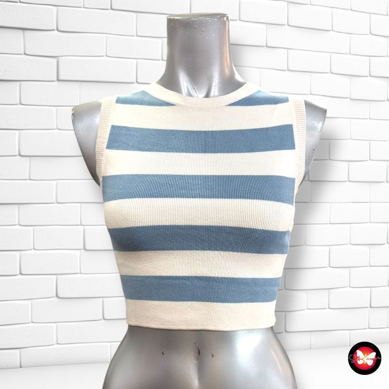 Jersey cropped sin mangas ZARA Talla S (pequeña)