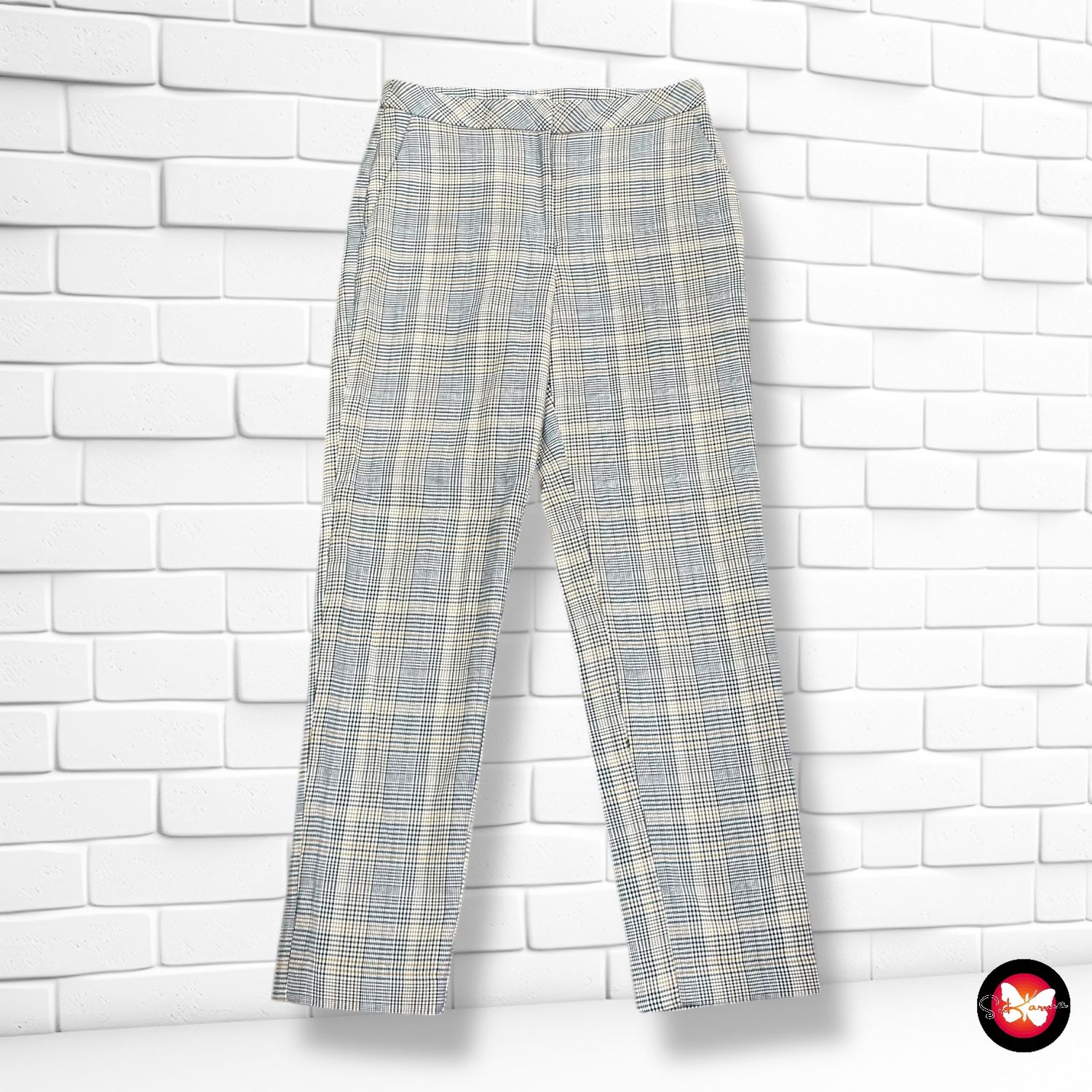**HOY** Pantalón de vestir de cuadros H&amp;M Talla 36