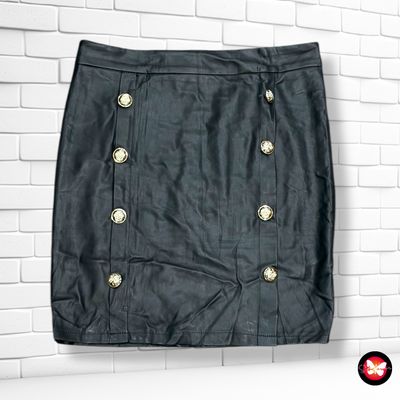 **HOY** Falda de piel sintética con botones CHERRY KOKO Talla S