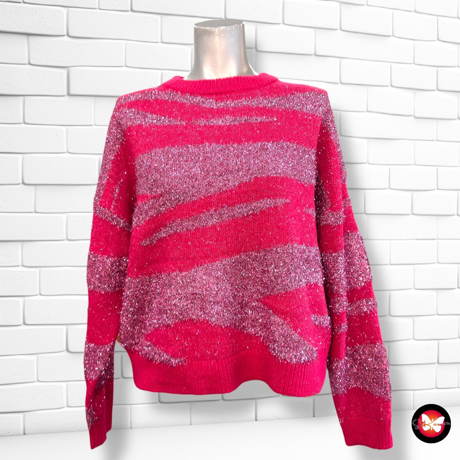 **HOY** Jersey de manga larga con brillo PRIMARK Talla M