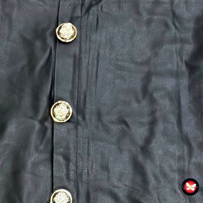 Falda de piel sintética con botones CHERRY KOKO Talla S