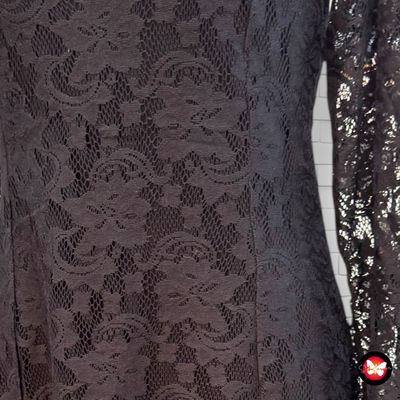 Vestido de noche de encaje MANGO Talla L (pequeña)