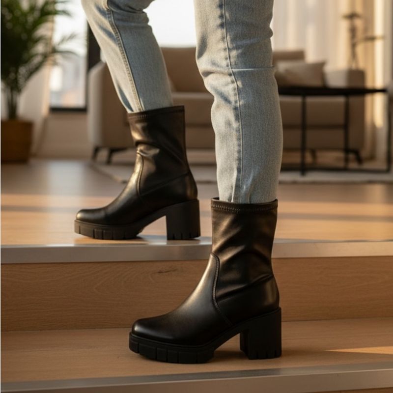 Botines con tacón SINSAY T41