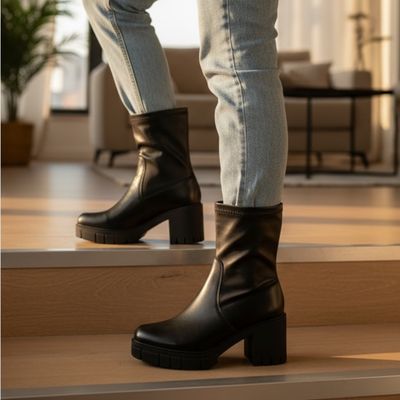 Botines con tacón SINSAY T41