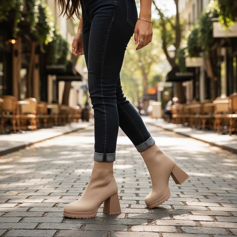 Botines de punto SINSAY T41