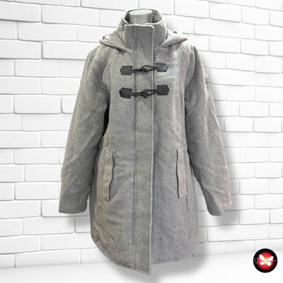 Abrigo acolchado de paño con capucha GINA Talla 44