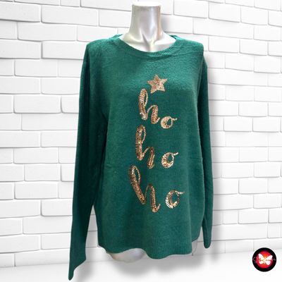 **HOY** Jersey navideño con lentejuelas MANGUUN Talla L