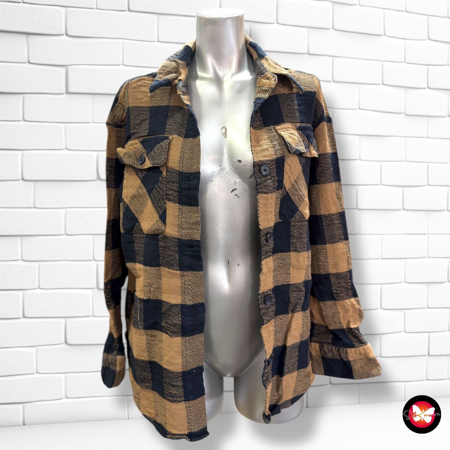 Chaqueta sobre camisa de cuadros OPUS Talla S