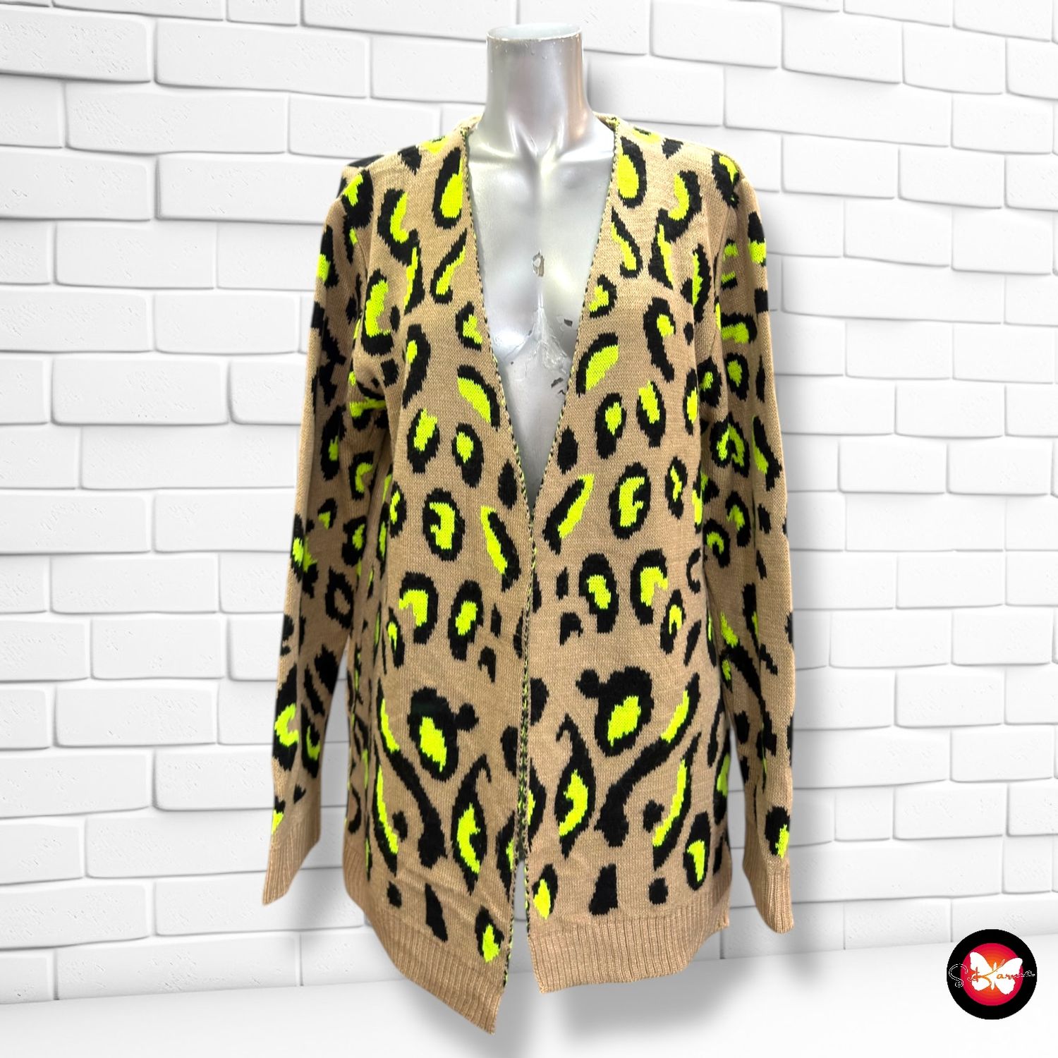 **HOY** Chaqueta de punto animal print JANINA Talla 44
