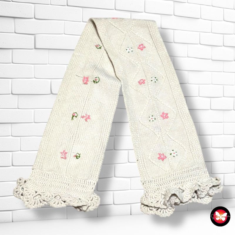 Bufanda con florecitas