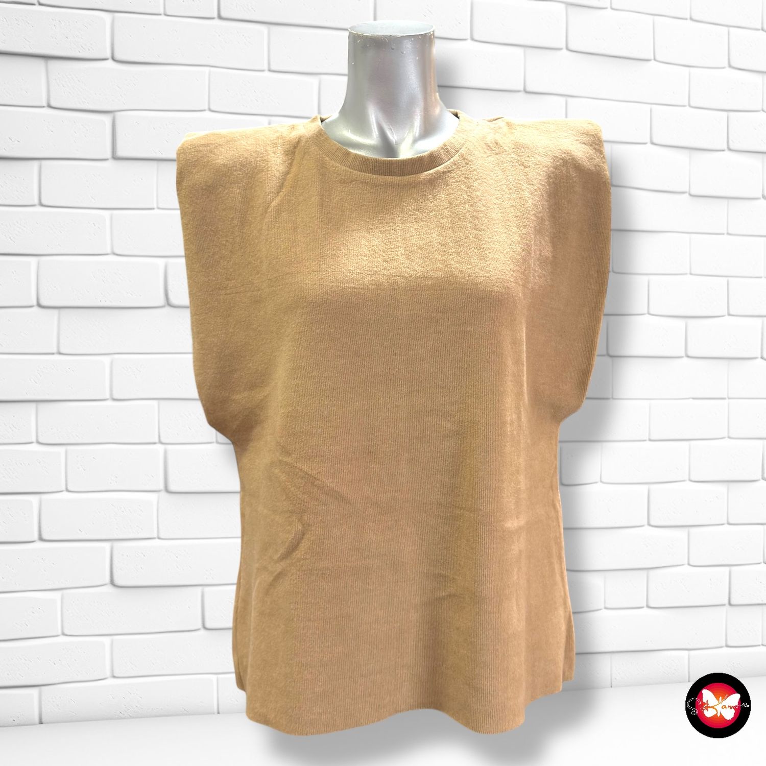 **HOY** Chaleco de punto con hombreras ZARA Talla M