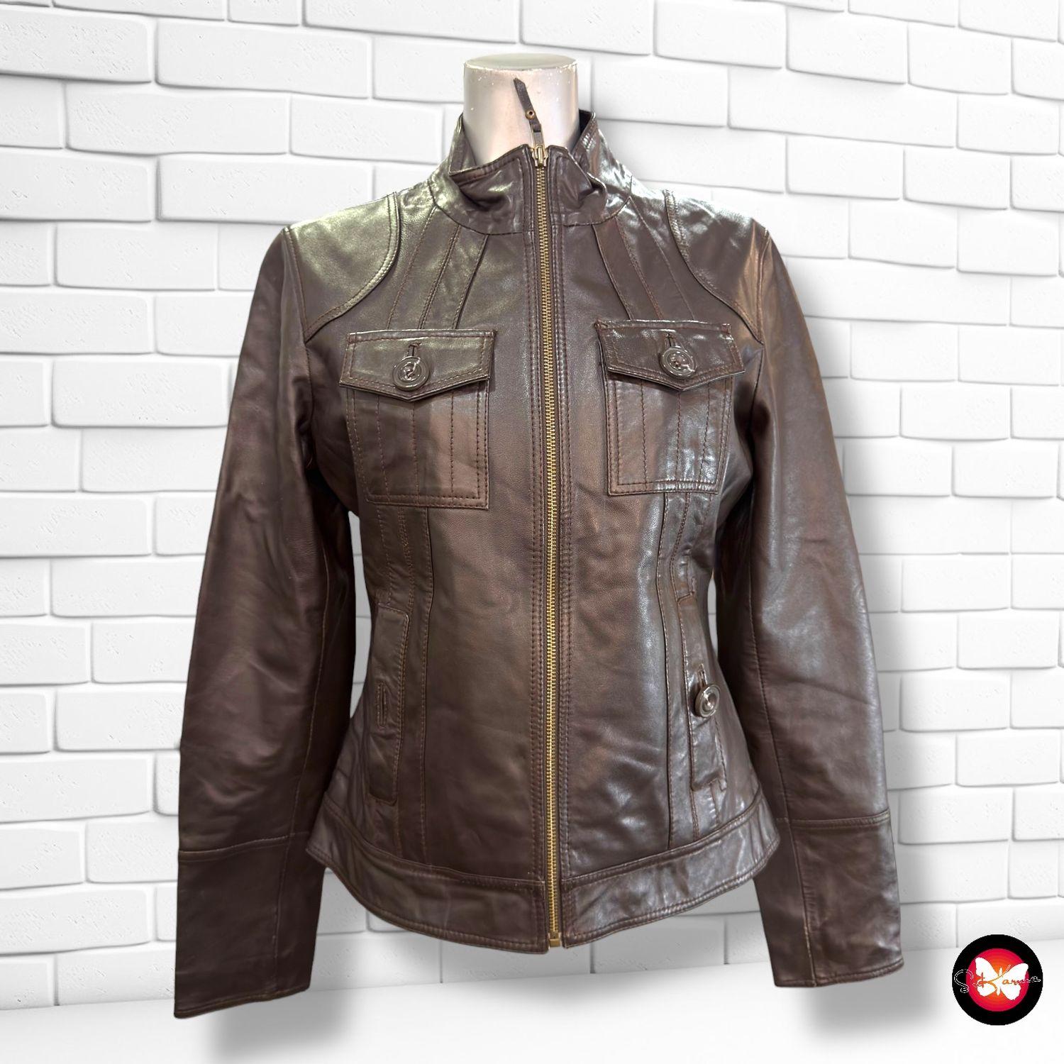 **HOY** Cazadora de piel MANGO Talla M