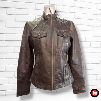 Cazadora de piel MANGO Talla M