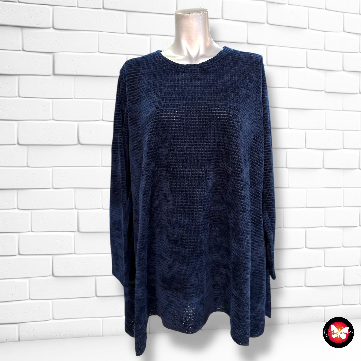 **HOY** Jersey de manga larga de lana de terciopelo Talla XL/XXL