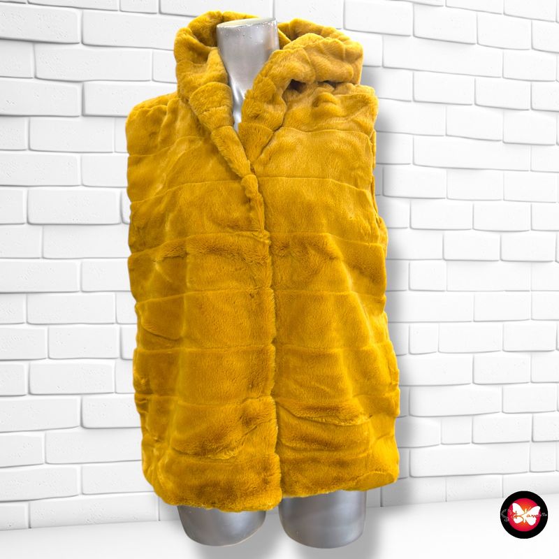 Chaleco de pelo con capucha TIRAMISU Talla M