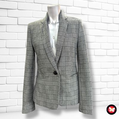 Blazer estampado Principe de Gales MANGO Talla S