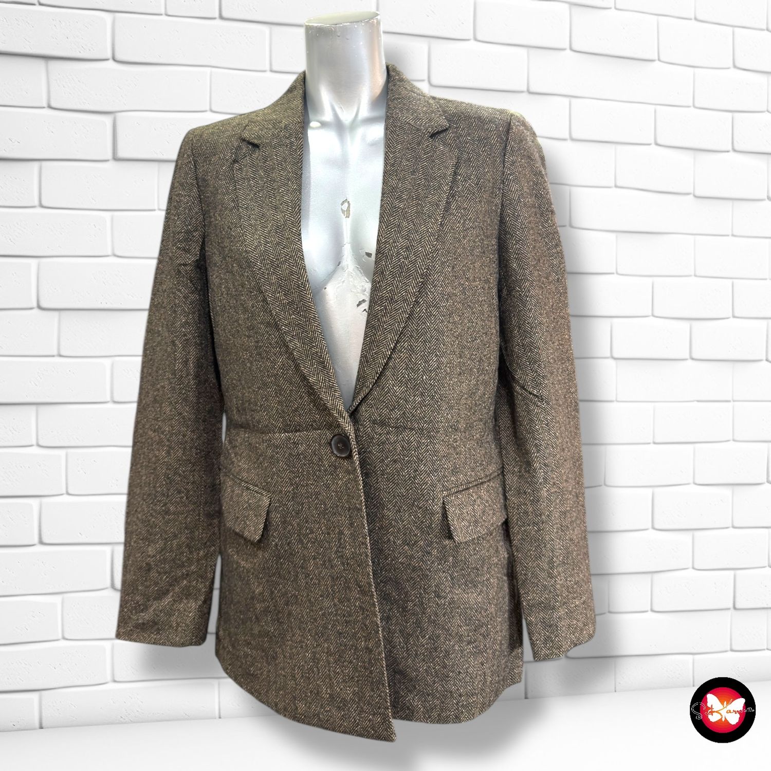 Blazer estampado espiga MASSIMO DUTTI Talla 36