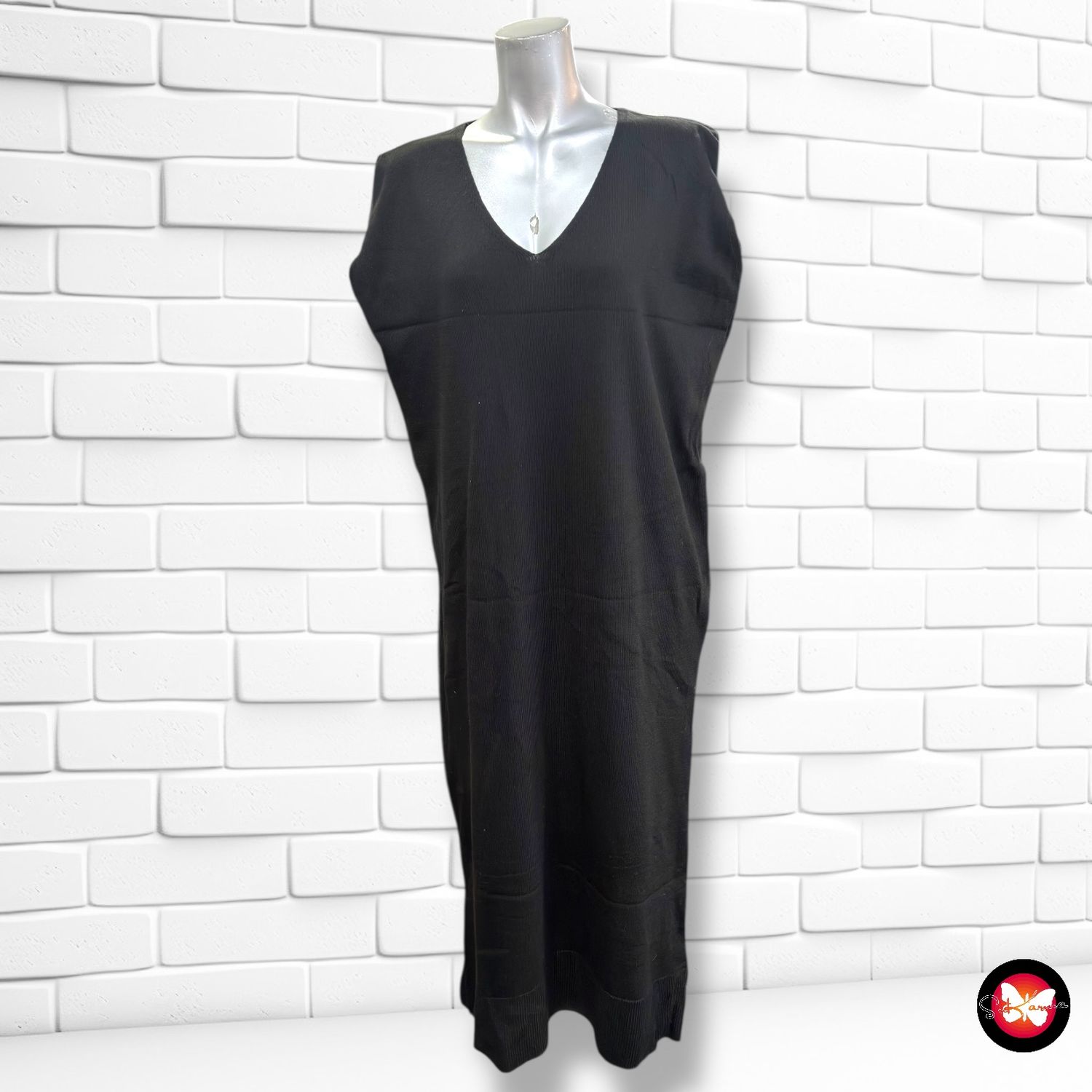 Vestido largo de punto Talla S (grande)