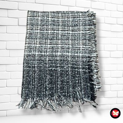 **HOY** MAXI Bufanda jaspeada negro