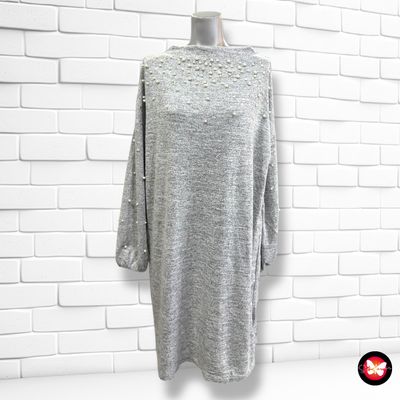 Vestido de punto con perlitas JEAN PASCALE Talla M