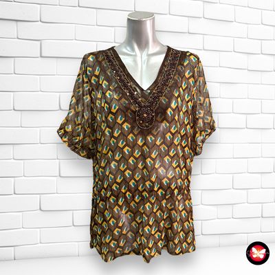 Blusa con estampado Talla L