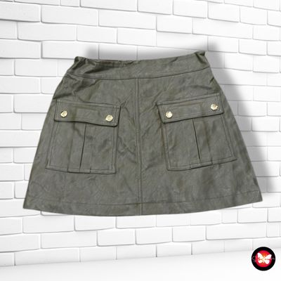 Falda de piel sintética ZARA Talla XS