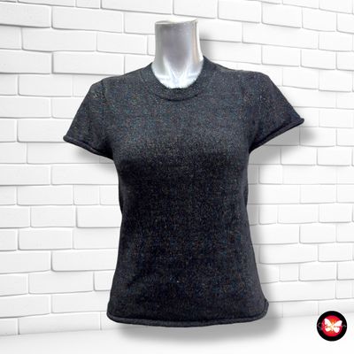 Jersey de manga corta con lurex ZARA Talla S