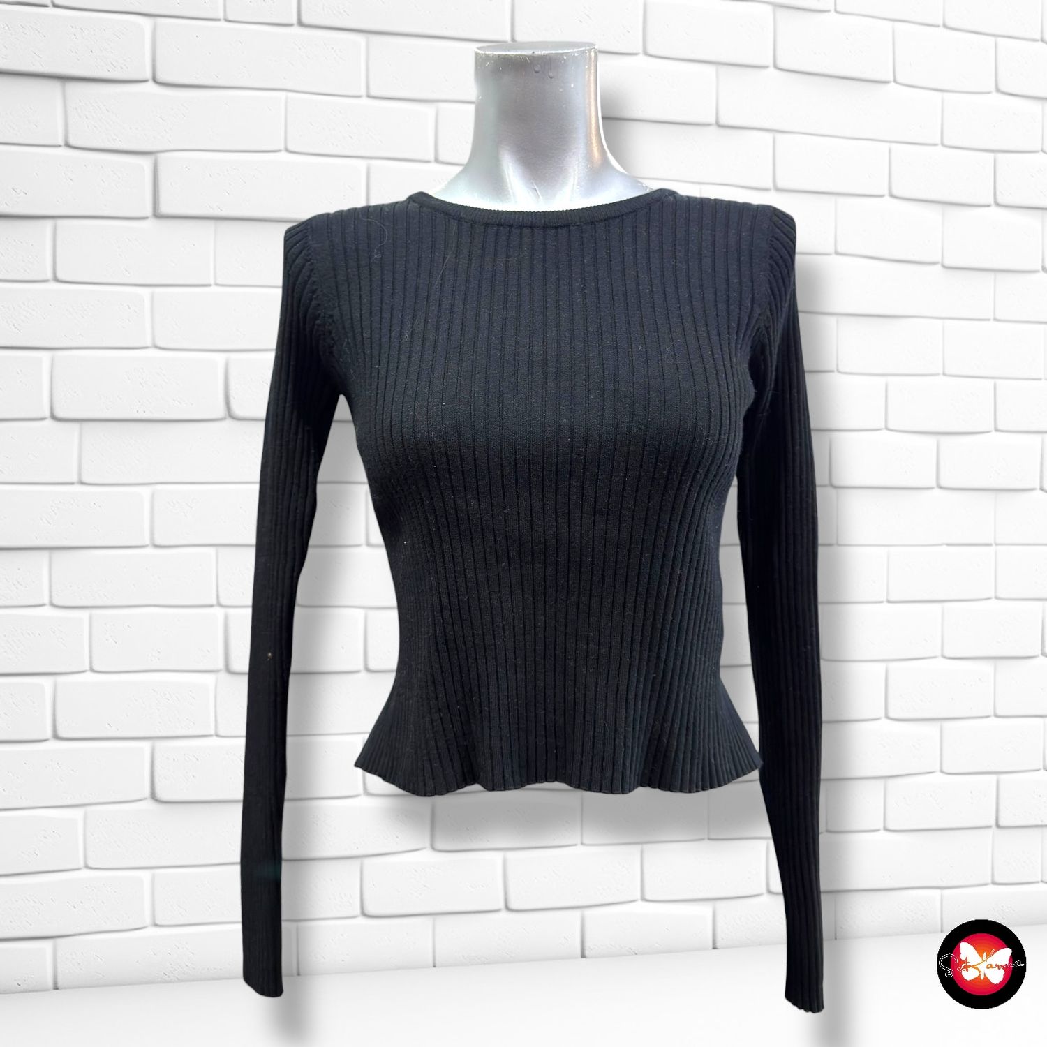 Jersey de manga larga con espalda abierta ZARA Talla S