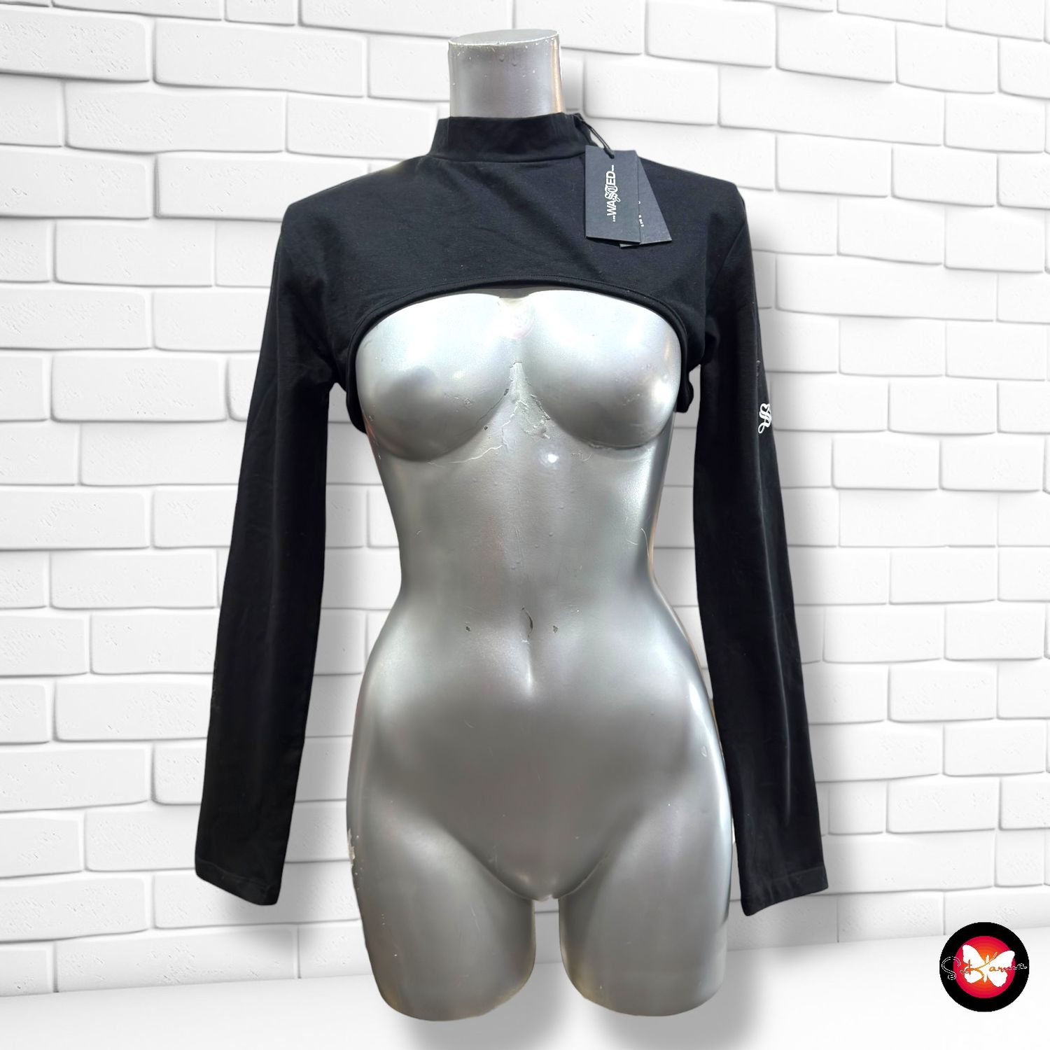 Sudadera cropped WASTED Talla M