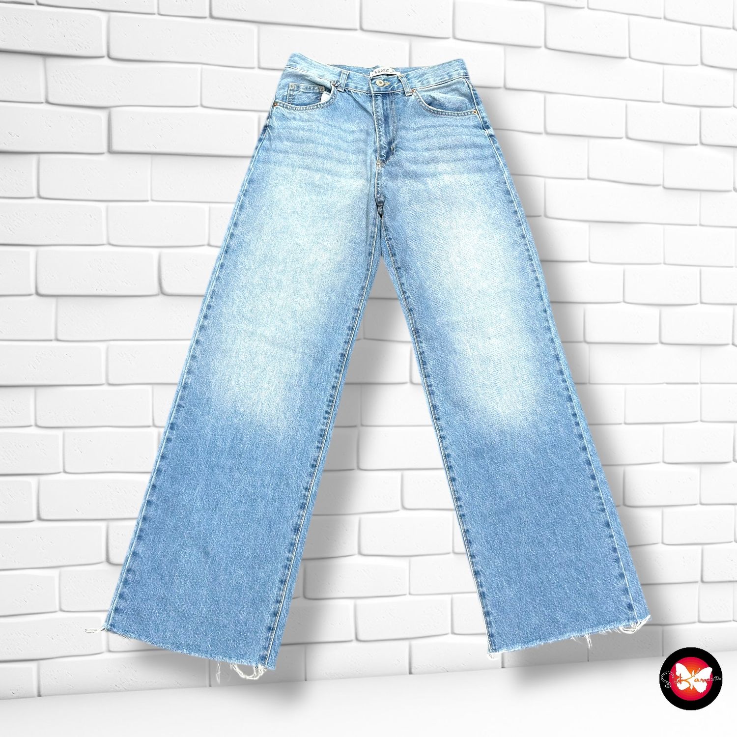 Pantalón vaquero ancho de pierna IT’S BASIC Talla 36