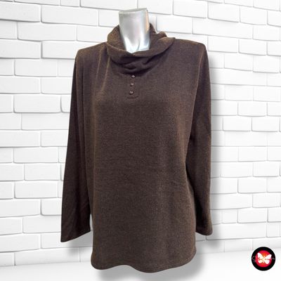 **HOY** Jersey de manga larga y cuello vuelto Talla XL