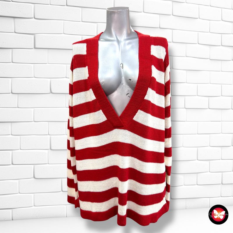 **HOY** Jersey de manga larga de rayas M&amp;S Talla L (muy grande)