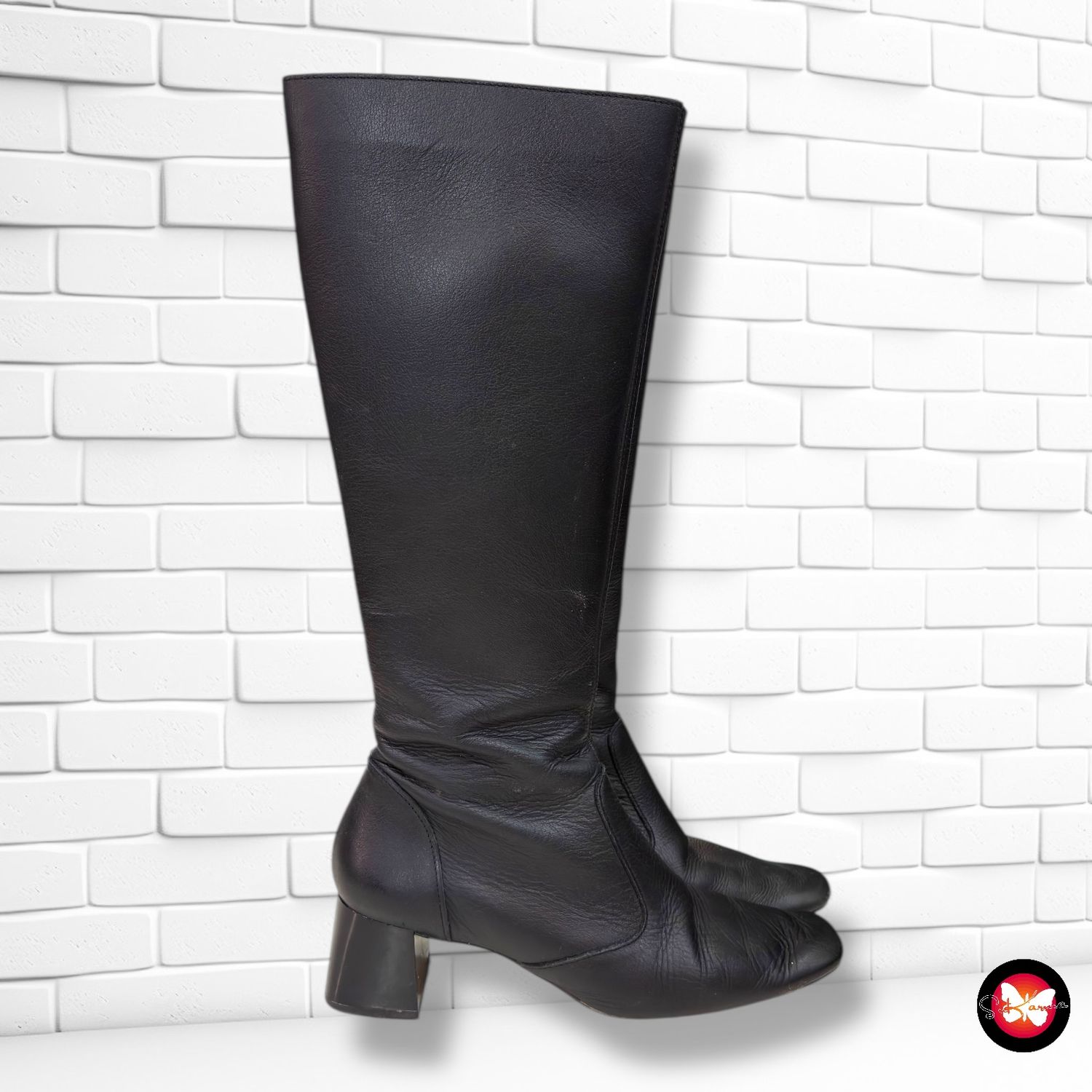 **HOY** Botas altas de piel MANGO T39