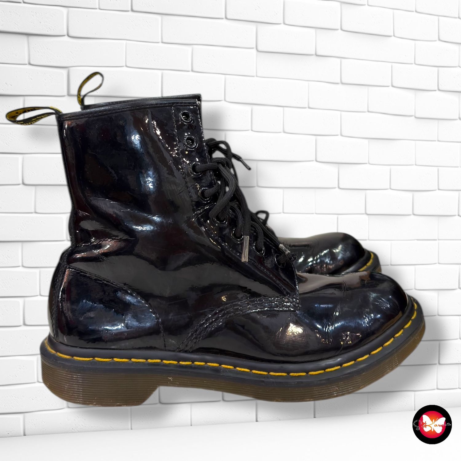 Botines de charol DR. MARTENS T39