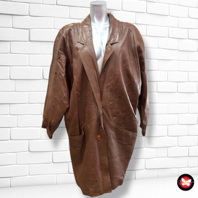 Chaquetón vinatage de piel Talla 44 (grande)