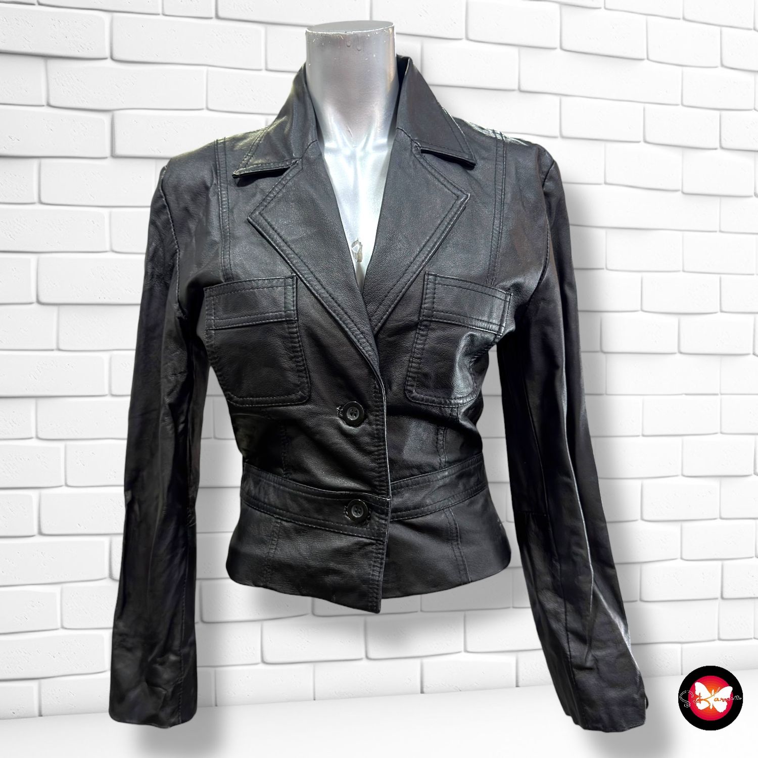 Chaqueta de piel ONLY Talla XS