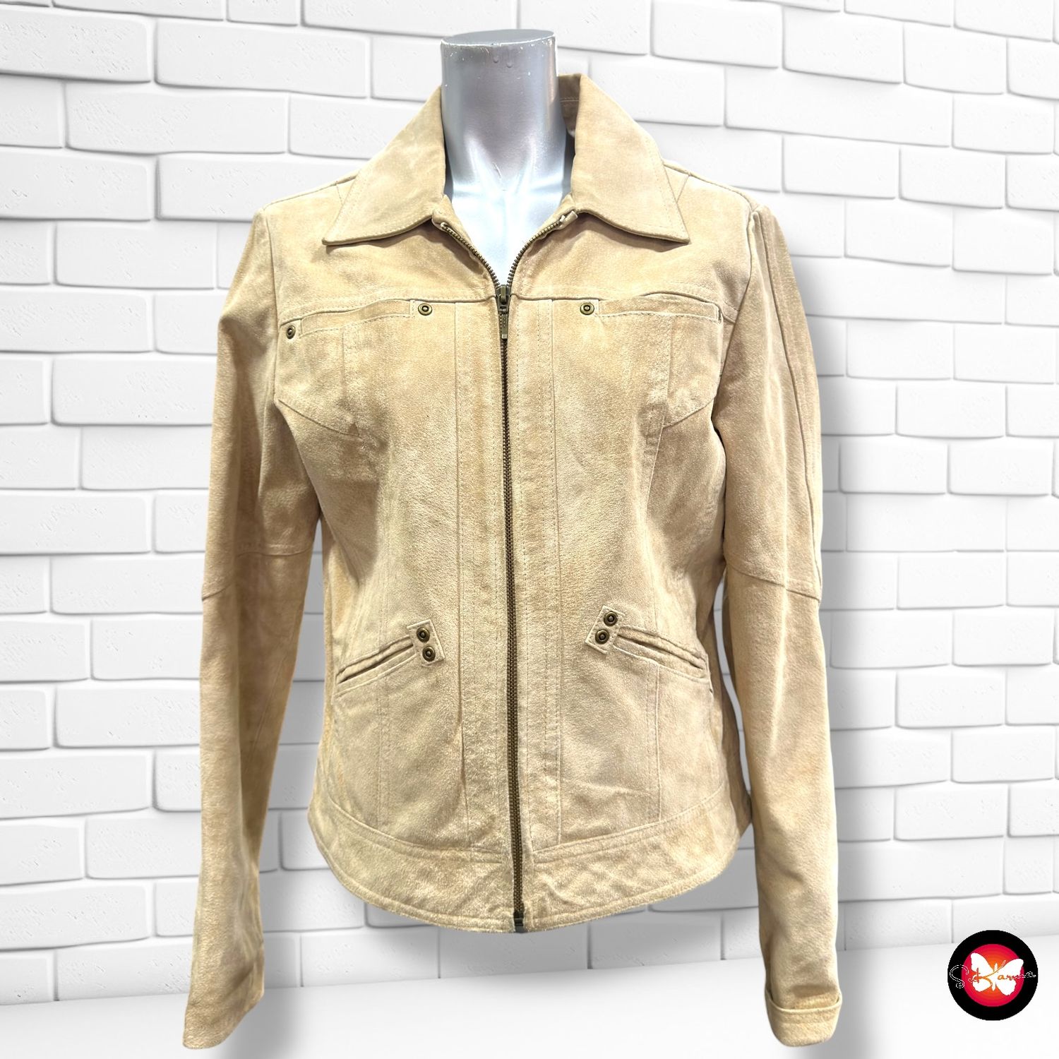 Chaqueta de ante STRADIVARIUS Talla L